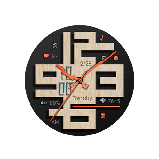 Art Digital Clock For Wear OS