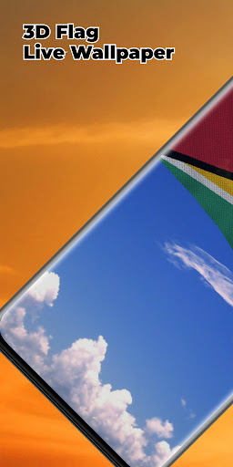 Android application Guyana Flag Live Wallpaper screenshort