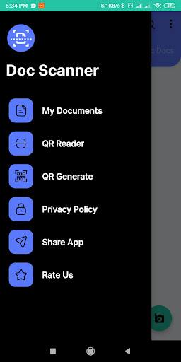 Android application Doc Scanner screenshort