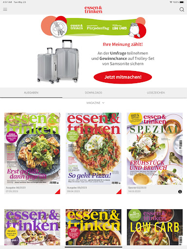 Android application essen & trinken Magazin screenshort
