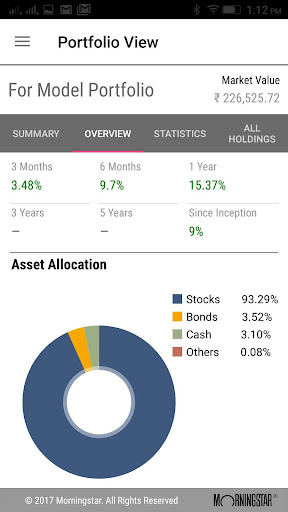 Morningstar Portfolio Manager Screen 3