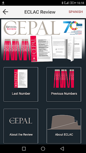Android application CEPAL REVIEW screenshort