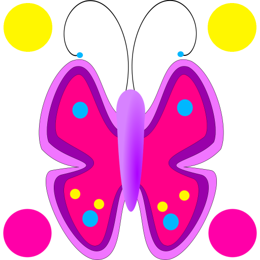 Flowers Butterfly Doodle Text