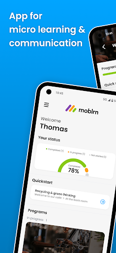 Android application MOBLRN screenshort