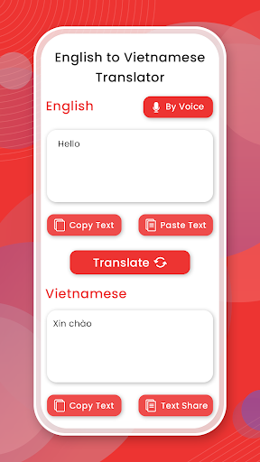 Vietnamese English translator Screen 3
