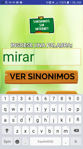 Sinónimos sin Internet Screen 2