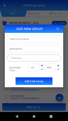 Task Closet : Task Management Screen 3