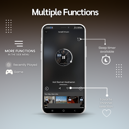 Screenshot of Israel Music App