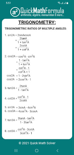 Quick Math Formula ekran görüntüsü