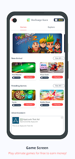 Android application Recharge Karo - Earn Recharge screenshort