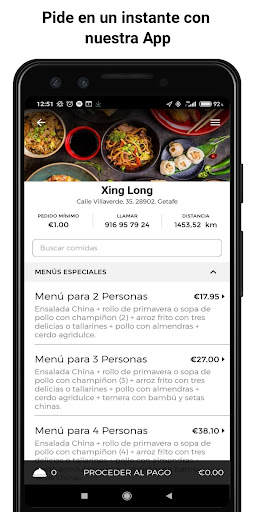Vista previa de la aplicación