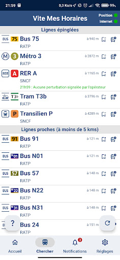 Vite Mes Horaires Screen 3