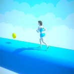 Girl Bouncing Runner