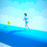 Girl Bouncing Runner