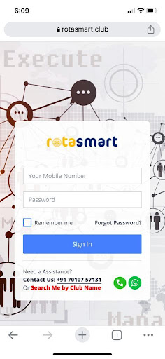 Android application RotaSMART screenshort