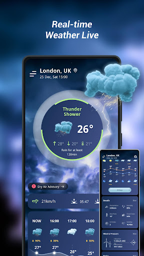 Android application Weather Helper：Local Forecast screenshort