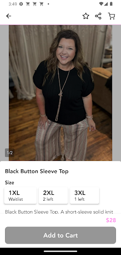 Screenshot of Blessed Mama Boutique Plus