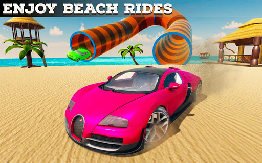 Ramp Car Beach Racing Stunts Screen 2
