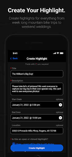 Highlight Reels Screen 3