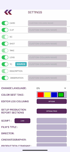 Android application RACCORDER screenshort