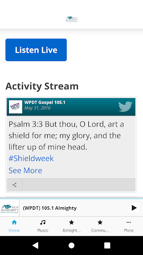 Android application Today's Best Gospel screenshort