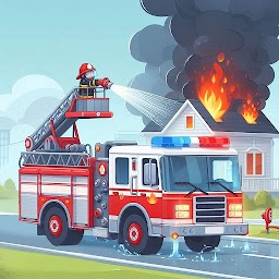 Fire Truck Sim: Rescue Game 2d
