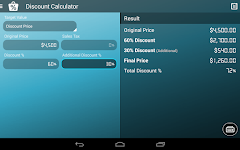 screenshot of Discount Calculator