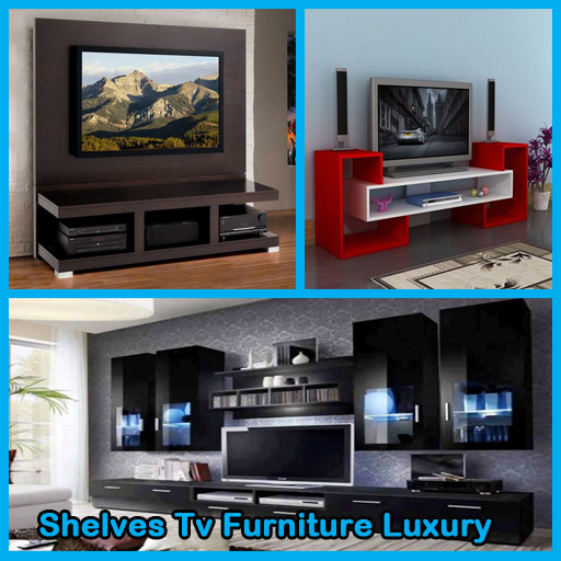 Shelves Tv Furniture luxury logo
