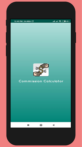 Android application Commission % Calculator screenshort
