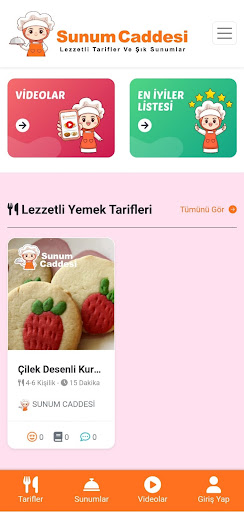 Sunum Caddesi -Yemek Tarifleri Screenshot