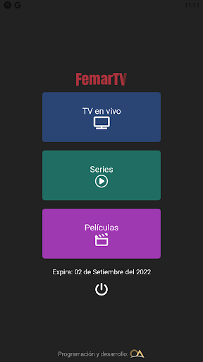 Android application FemarTV screenshort