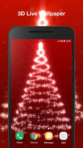Android application 3d Christmas Tree Wallpaper screenshort