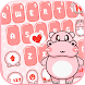 Pink Cute Hippo キーボード - Androidアプリ