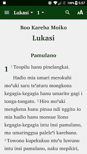 Pratinjau aplikasi
