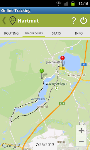 onlineTracking by secdet® Screen 3