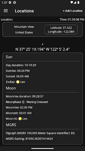Android application Coordi screenshort