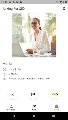 Android application Cashtic - Peer ATM Network screenshort