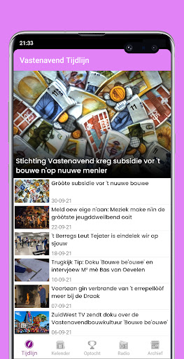 Android application Vastenavend screenshort