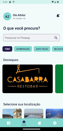Android application FreePag screenshort