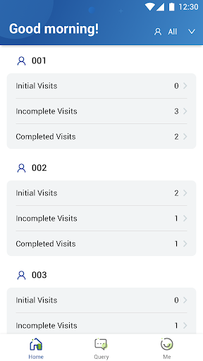 Android application CONFORM ™ eCOA screenshort
