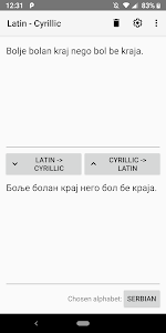 Cyrillic to Latin Unknown