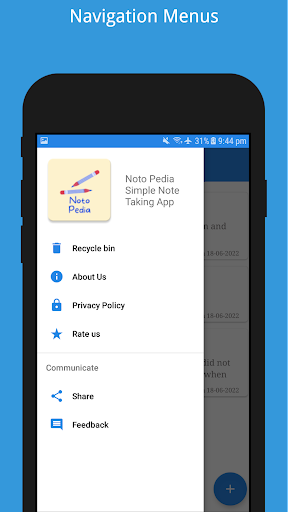 Noto Pedia -Simple Note Taking Screen 3
