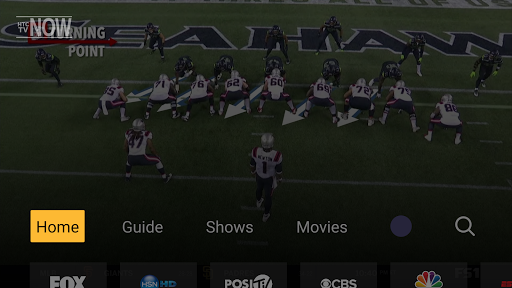 Screenshot of HTC TV NOW