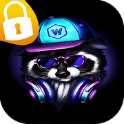 Raccoon Passcode Lock Screen