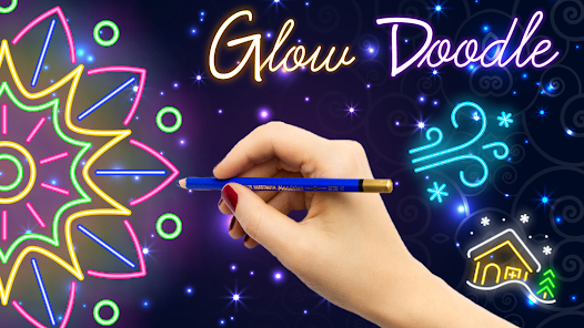 Glow Doodle Art - Color & Draw apkpoly screenshots 7