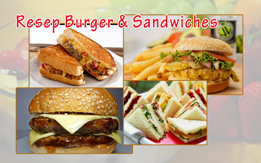 Android application Resep Burger & Resep Sandwich screenshort