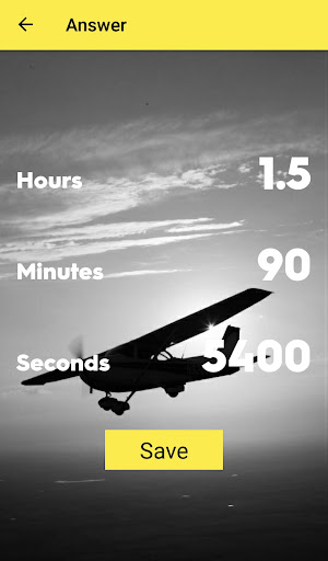 Simple flight hours Screen 2