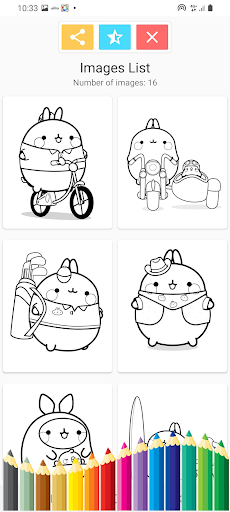 Cute Molang Coloring