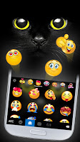 screenshot of Black Cat Keyboard Theme