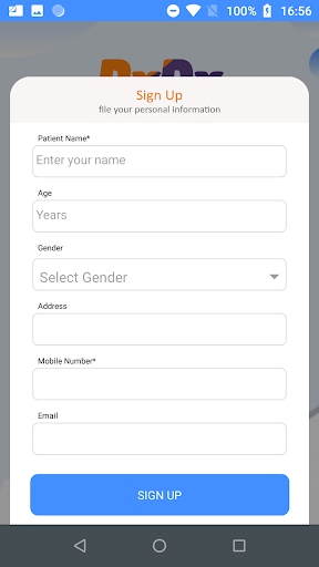 RxDx Healthcare Patient Portal Screen 2